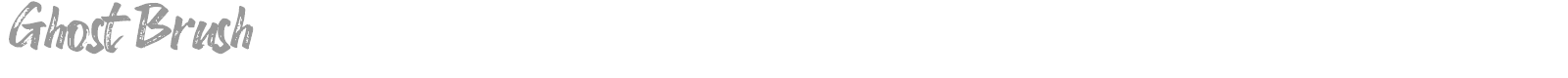 Ghost Brush font preview